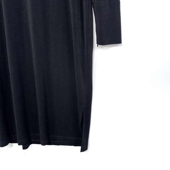 By Malene Birger Gulia Black Long Sleeve Shift Dress 
With Bow Tie Style Neck M - Picture 6 of 12